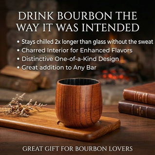 Handcrafted Wood Whiskey Cup