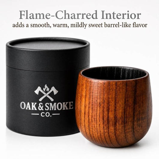 Handcrafted Wood Whiskey Cup - Father's Day Special