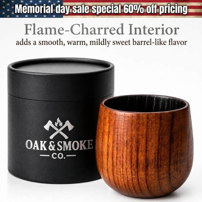 Handcrafted Wood Whiskey Cup - Memorial Day Special