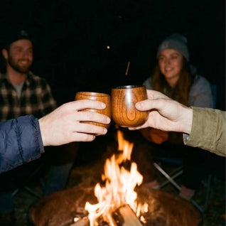 Handcrafted Wood Whiskey Cup - Valentine's Edition