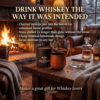 Handcrafted Wood Whiskey Cup