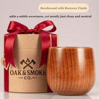 Handcrafted Wood Whiskey Cup - Valentine's Edition