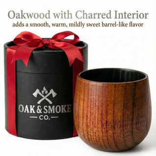 Handcrafted Wood Whiskey Cup - Valentine's Edition