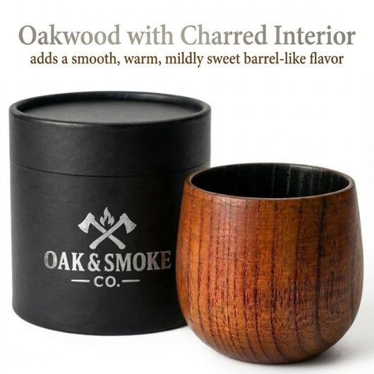 Oak & Smoke Handcrafted Wood Whiskey Cup